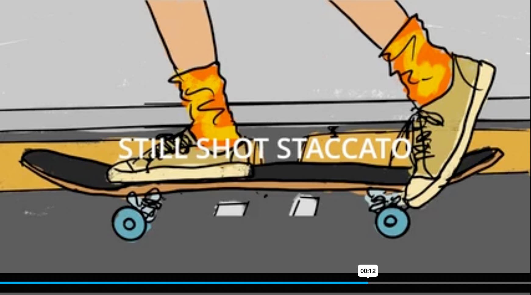 details of the skateboard for our shot list