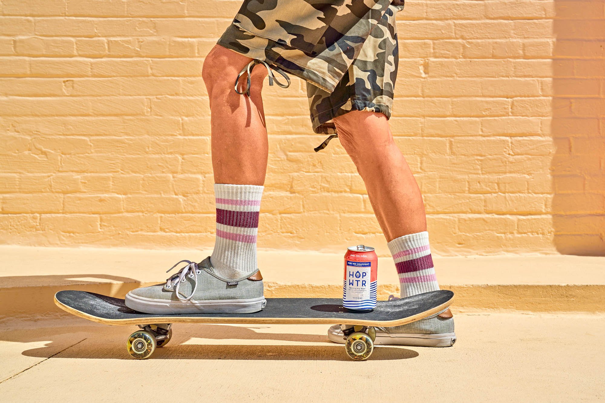 Skateboard and brand together in a lifestyle on location shoot