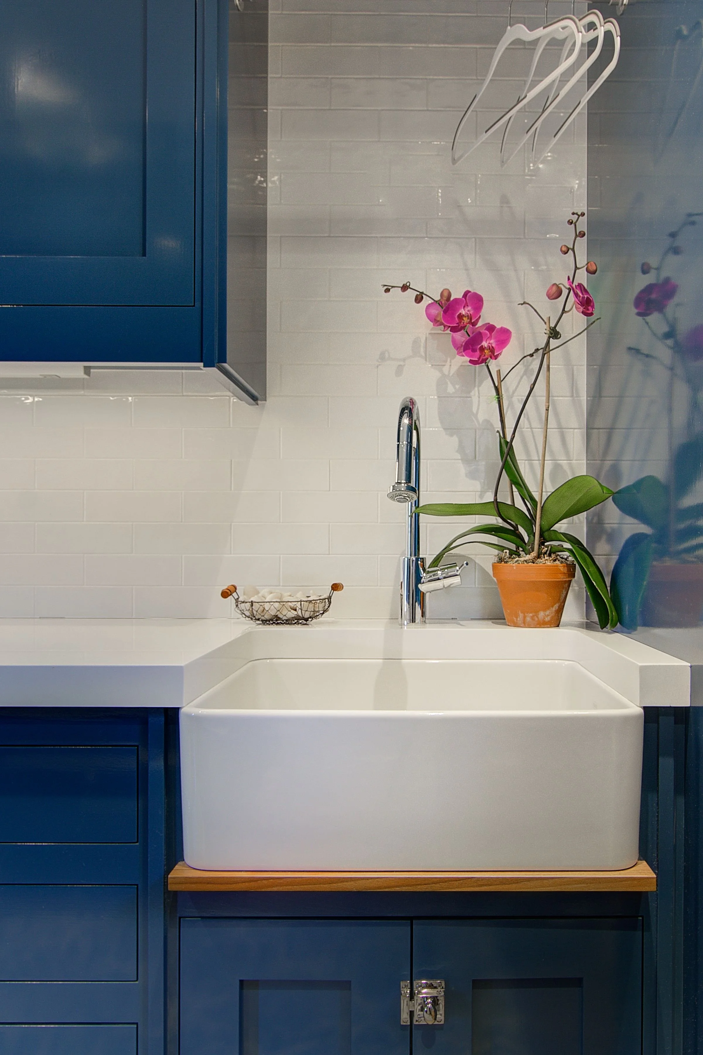 Christine Conte Interiors | Laundry Room Design | Blue