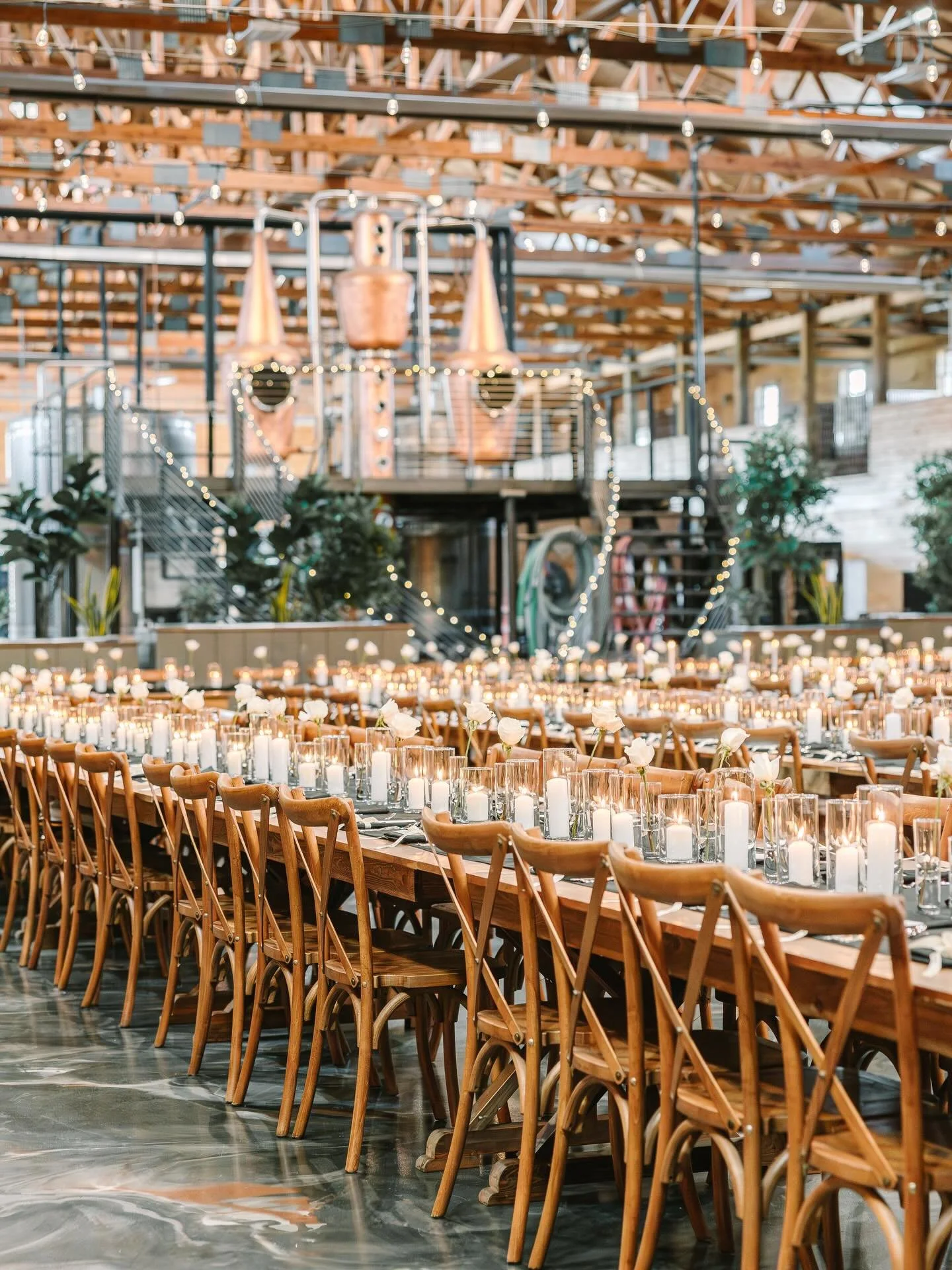 Historic charm, refined elegance, and a touch of northern Michigan magic 💫 Our former equestrian center turned distillery is a dream setting for any celebration.⁣
⁣
Photography by @stephanieparshallphotography