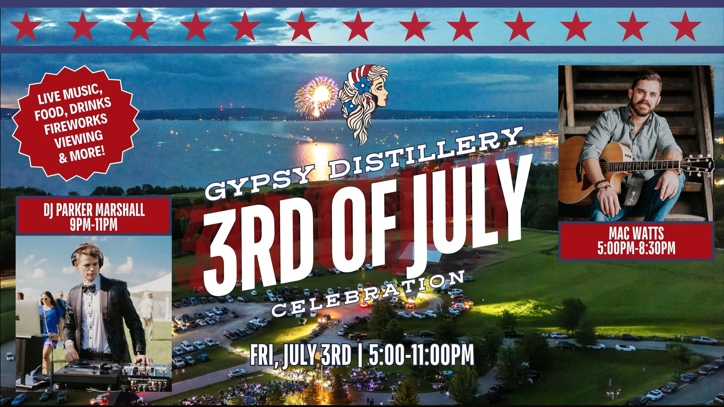 Third of July Celebration at Gypsy Distillery