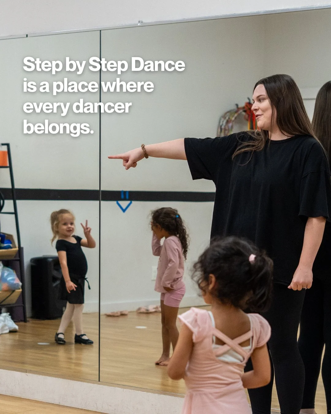 some studios focus on the kids who already shine.⁠
we focus on the ones still finding their footing.⁠
⁠
at Step by Step, no child blends into the background.⁠
our teachers are trained to notice, encourage, and meet each dancer exactly where they are.