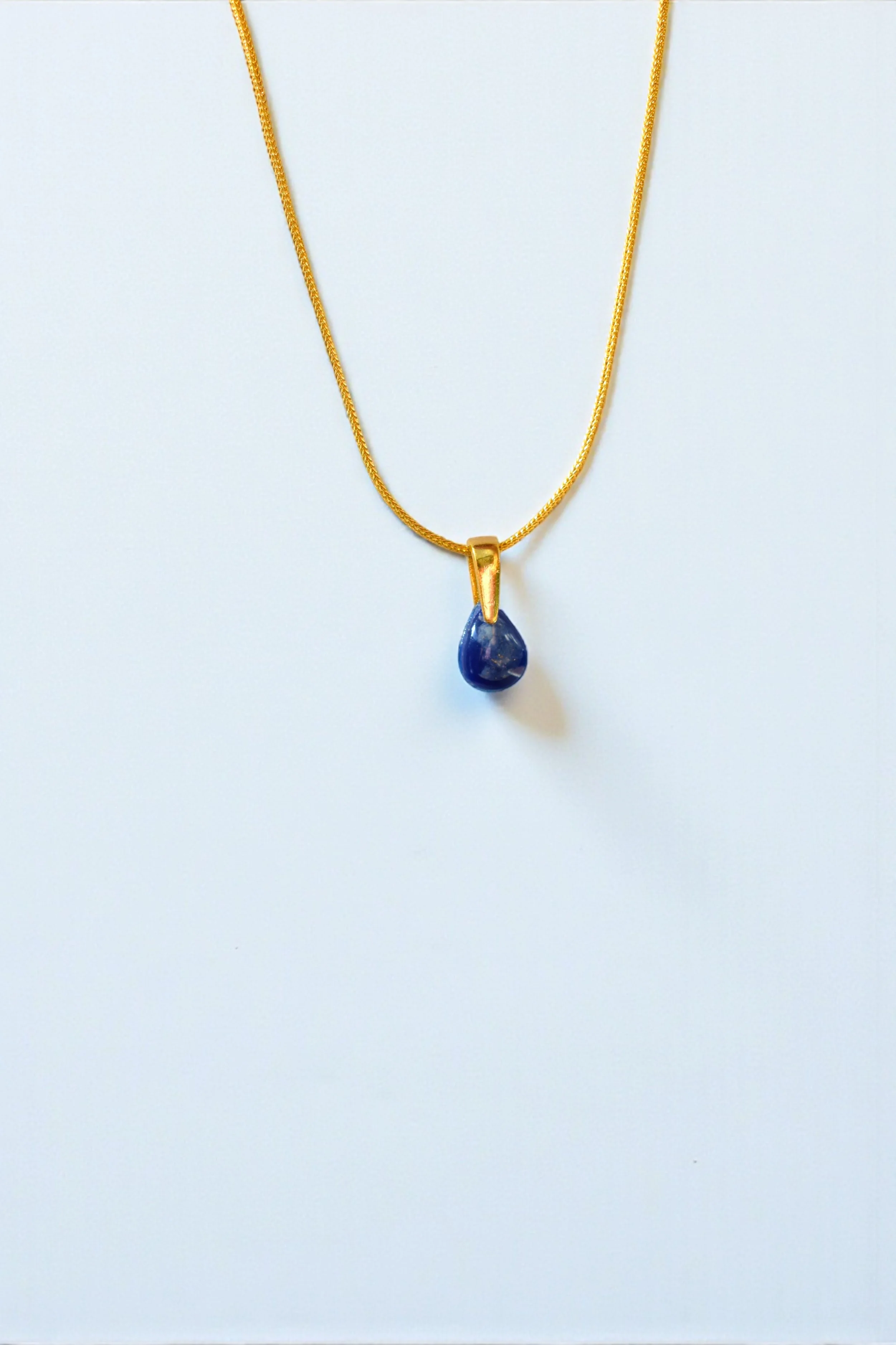 Serena - Super Tiny Teardrop Gold Pendant