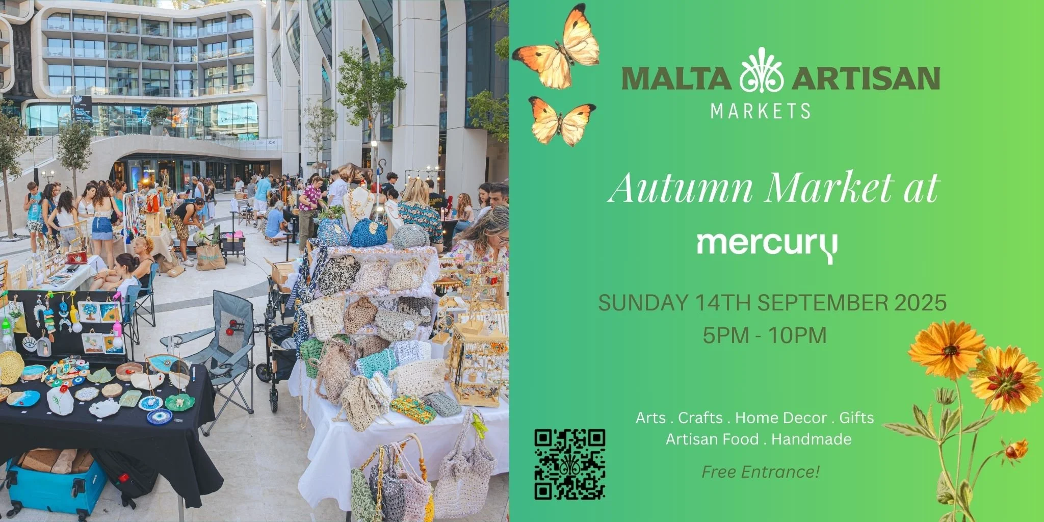 Peprin at the Autumn Malta Artisan Market at the Mercury Towers