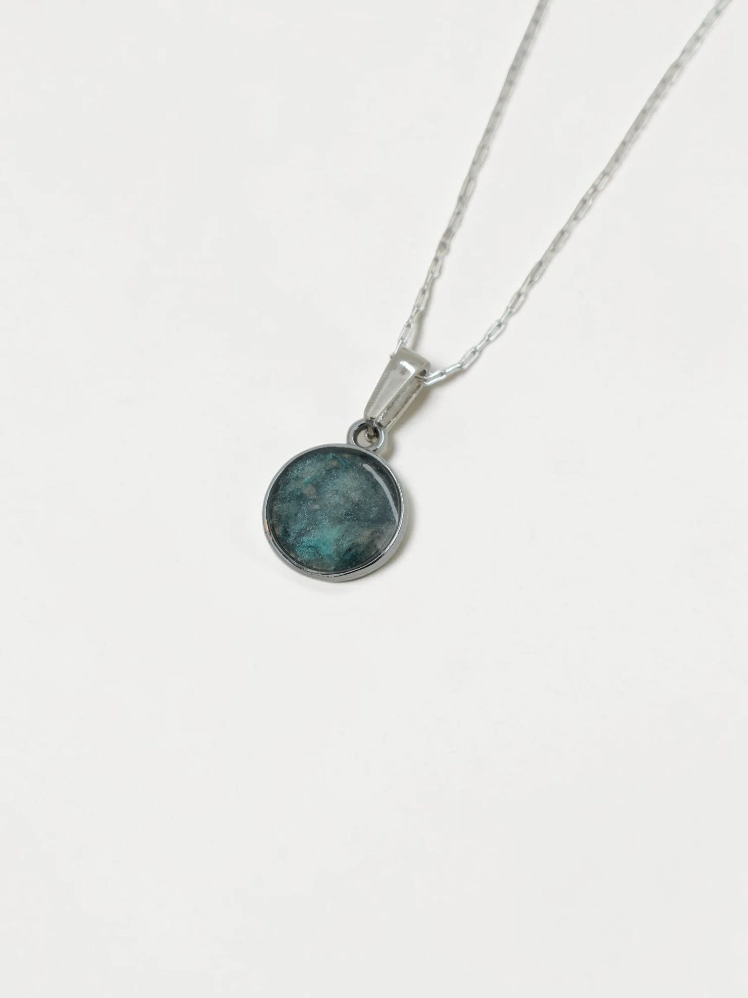 Fomm ir-Riħ Collection - 14mm Pendant (Rhodium‑Plated Brass, Gold‑Toned Backing)