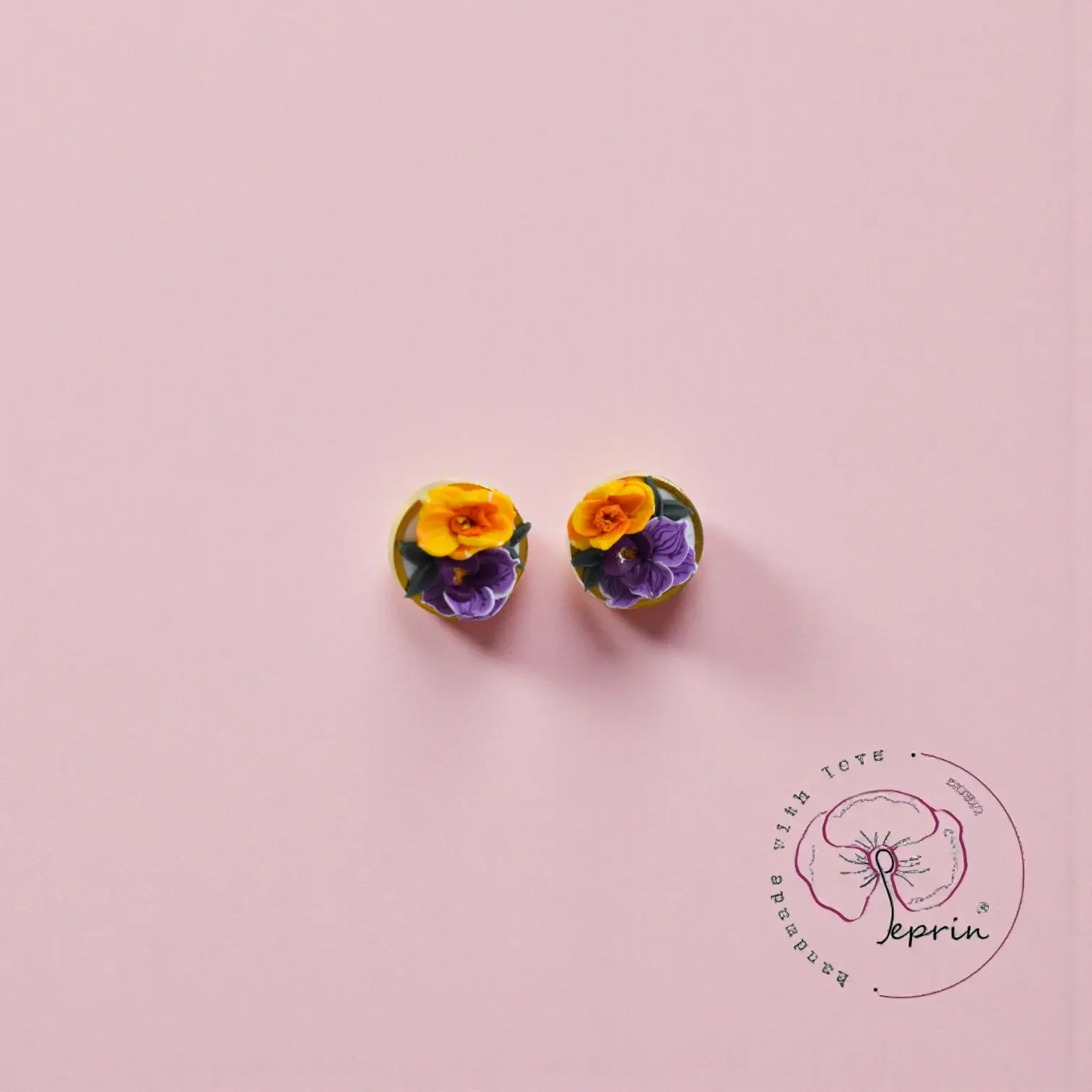 Ħlewwa Collection — Mini Floral Gold Stud Earrings