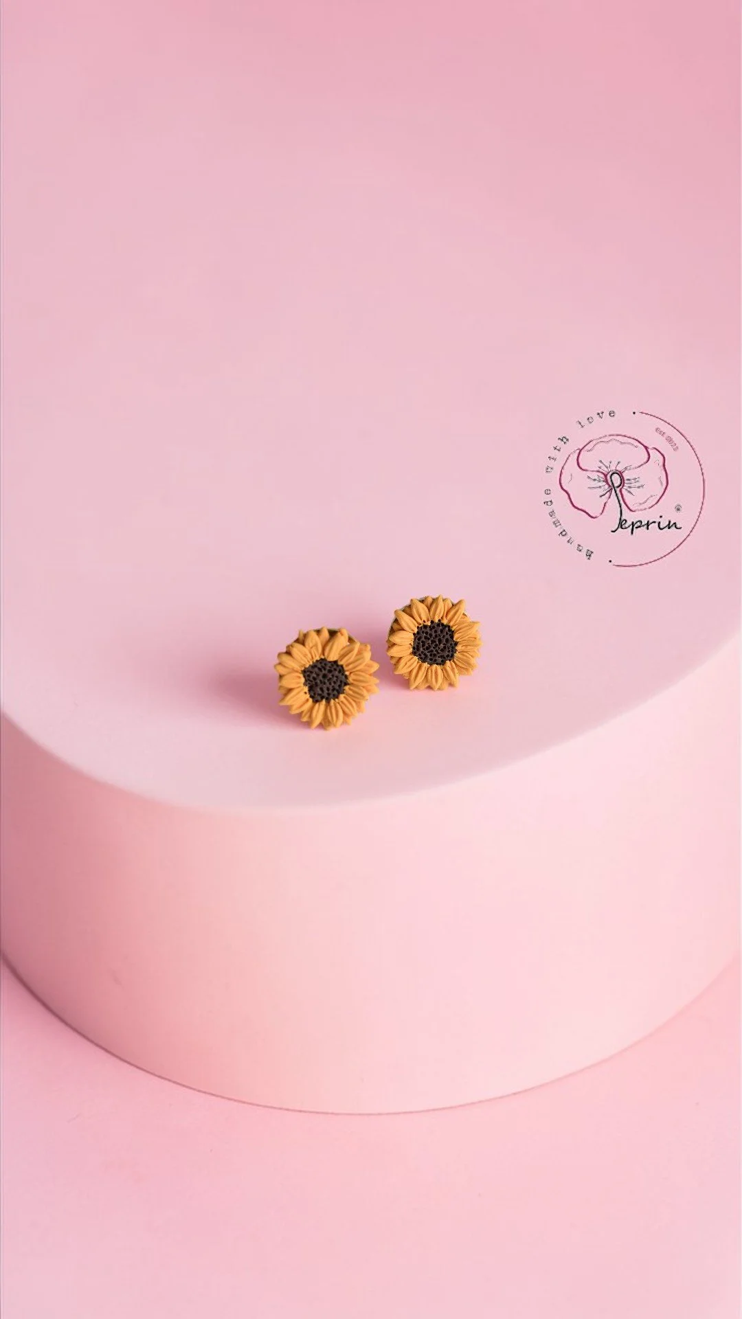 Sunlit Sunflower Studs — Gold Edition