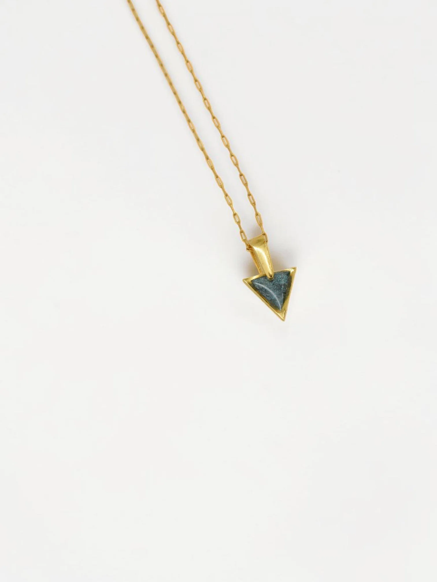 Fomm ir-Riħ Collection - Triangle Pendant Pendant (Gold Toned)