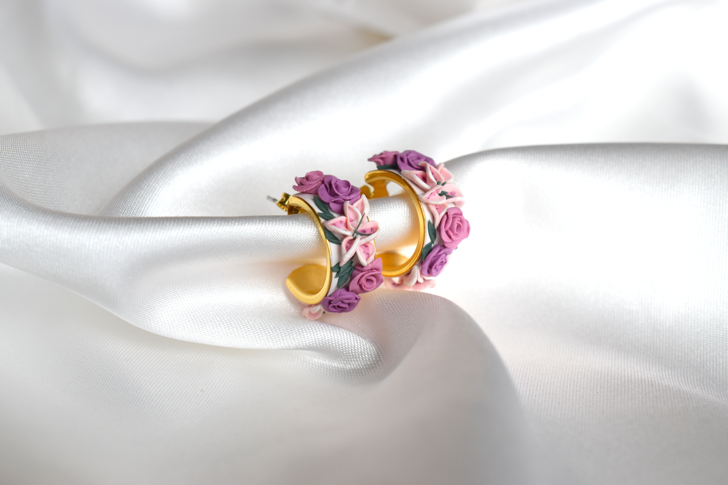 Amaryllis Collection - Huggy Earring Hoops