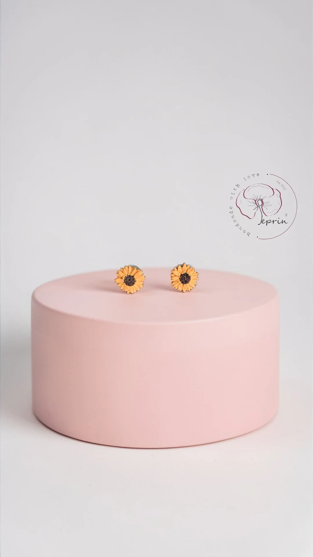 Petite Silver Sunflower Studs