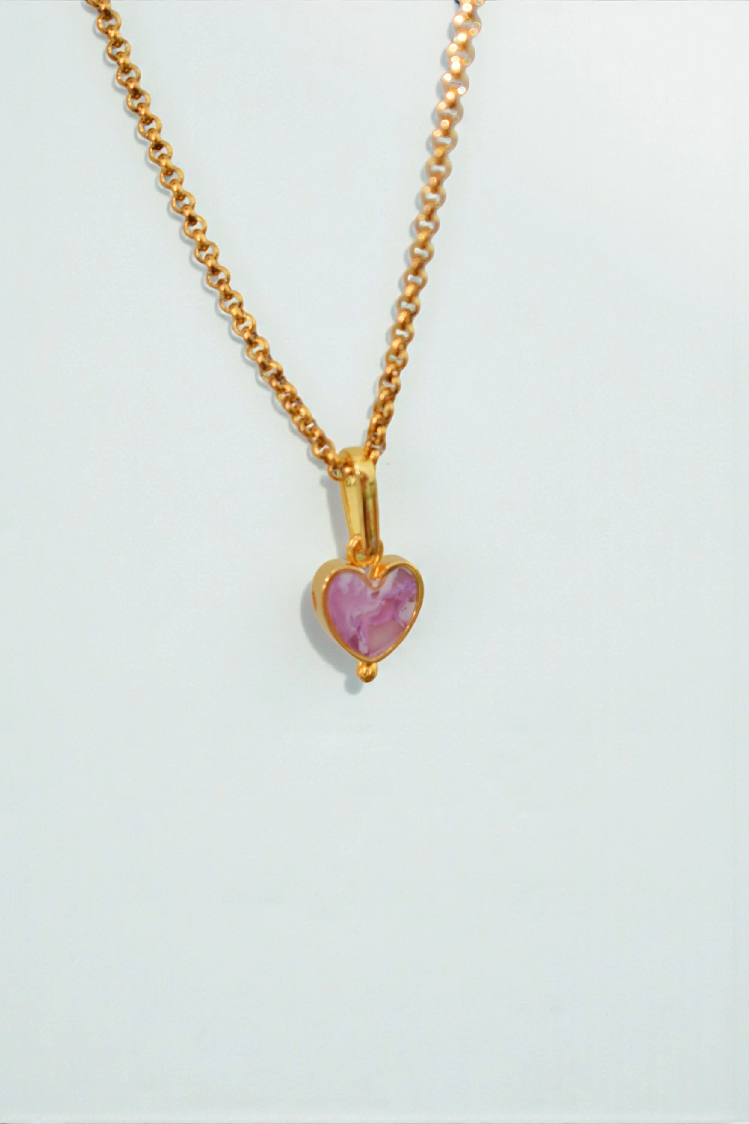 Agape - Tiny Heart Gold Pendant