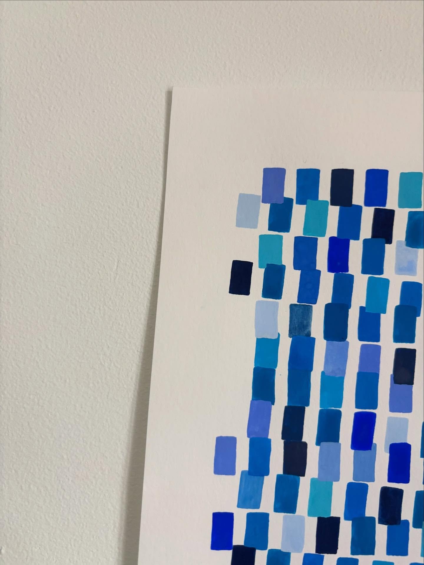 four corners of an all blues off kilter commission.