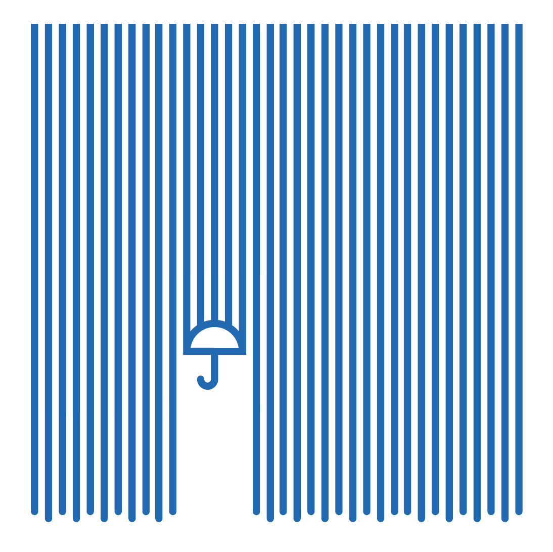 carreaux de ciment - Prévente : Il pleut - Carton de 16 carreaux - par Valgal - César Bazaar - Atelier de fabrication de carreaux de ciment