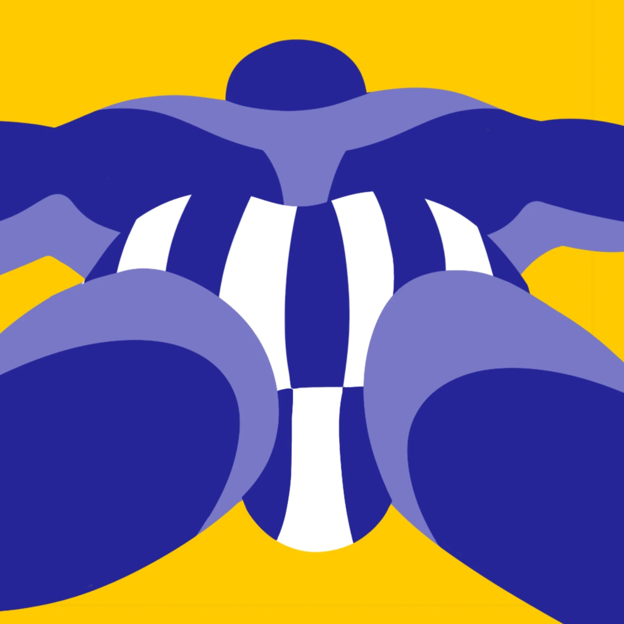 carreaux de ciment - L'homme en slip - Carreaux de ciment artisanaux 20x20 - carton de 16 carreaux - César Bazaar - Atelier de fabrication de carreaux de ciment