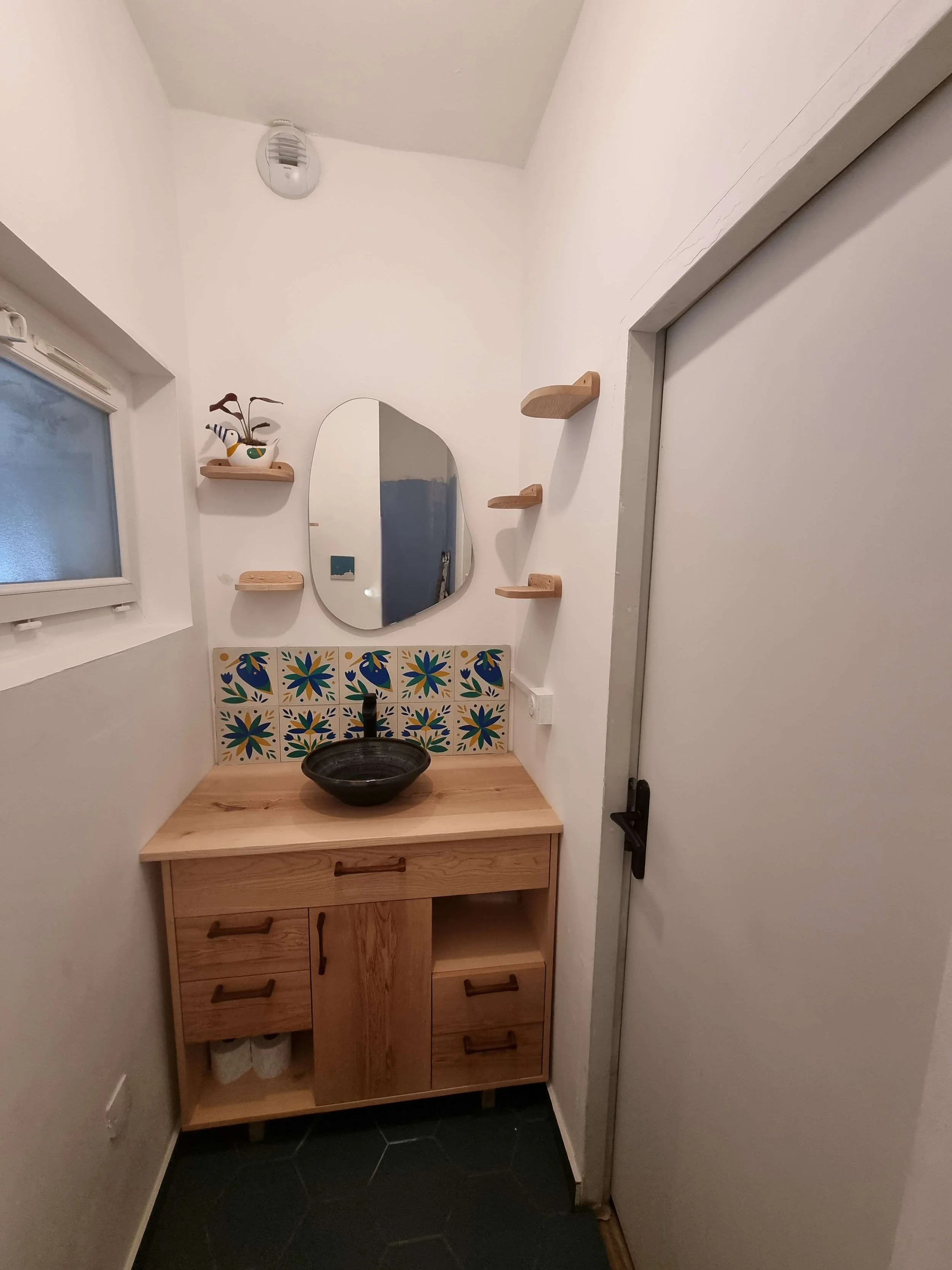 carreaux de ciment - Prévente : Papyrus - Carton de 16 carreaux - par Justine Delétang - César Bazaar - Atelier de fabrication de carreaux de ciment