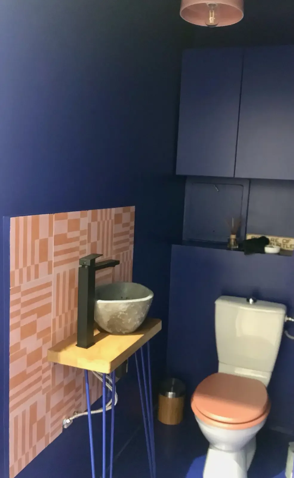 carreaux de ciment - Palm Beach - Carreaux de ciment artisanaux 20x20 - carton de 16 carreaux - rose et orange - César Bazaar - Atelier de fabrication de carreaux de ciment