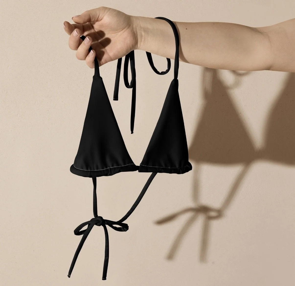 Black String Bikini Top