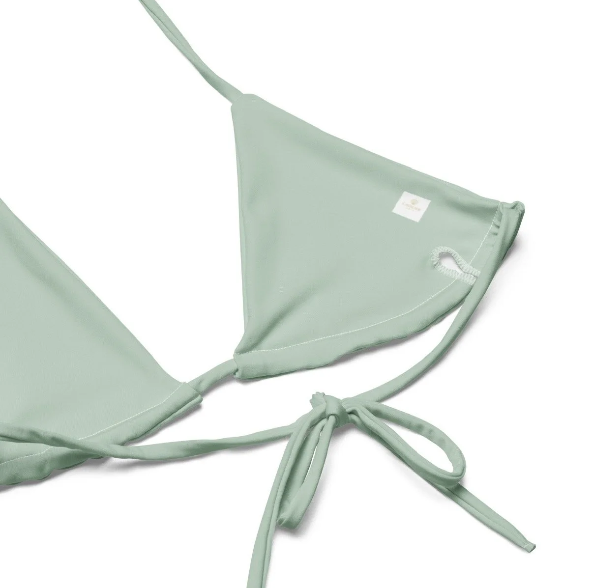 Coral Sage String Bikini Top