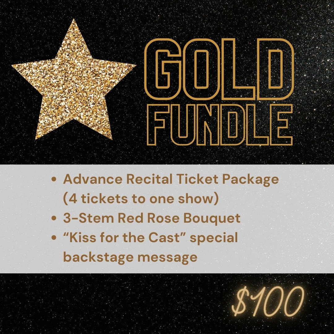 Our exclusive &quot;FUNdles&quot; are designed to make the Recital Day stress-free for parents and extra special for dancers! ⁠
⁠
**ONLY Advance Ticket Packages (2 OR 4 tickets to one show) can be picked up at Dress Rehearsal at the studio** Skip the