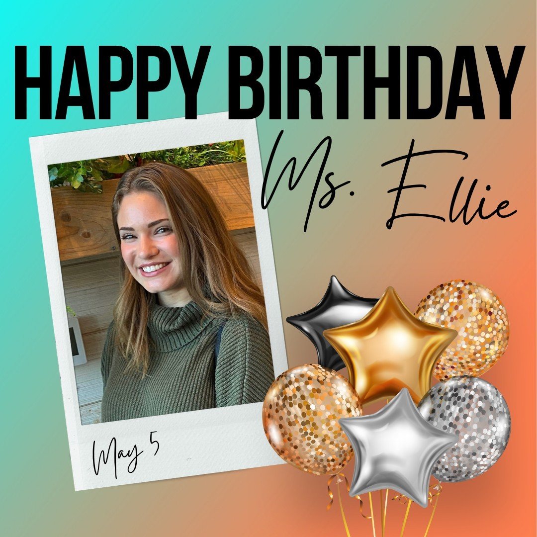 Happy Birthday to our Excellent Ms. Ellie! Wishing you the best on your special day!⁠
⁠
@elliekumer⁠
#dancemoveschs⁠
#weloveourteachers⁠
#happybirthday