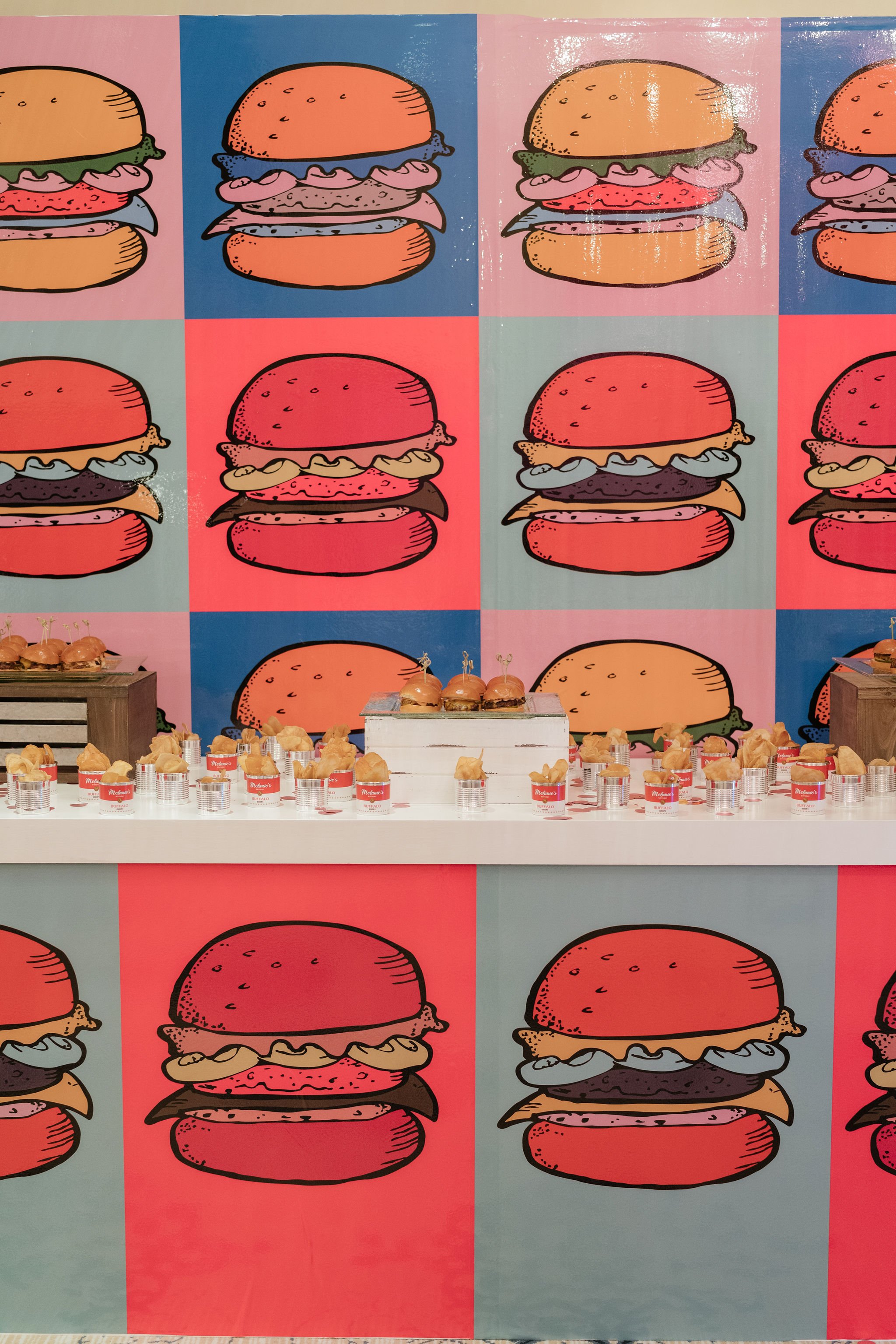 Party Planner and Event Designer - Sweet 16 Birthday Party Planner and Designer Pop Art Burger Station