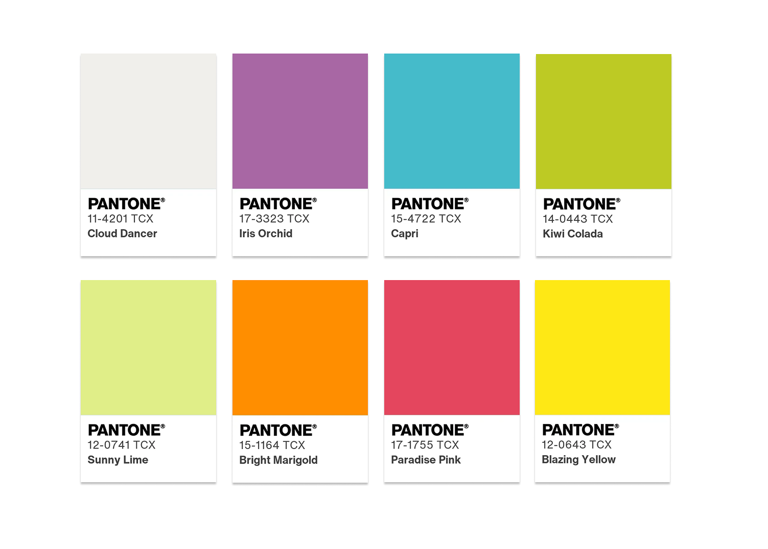 Pantone Tropical Tonalities Color Palette