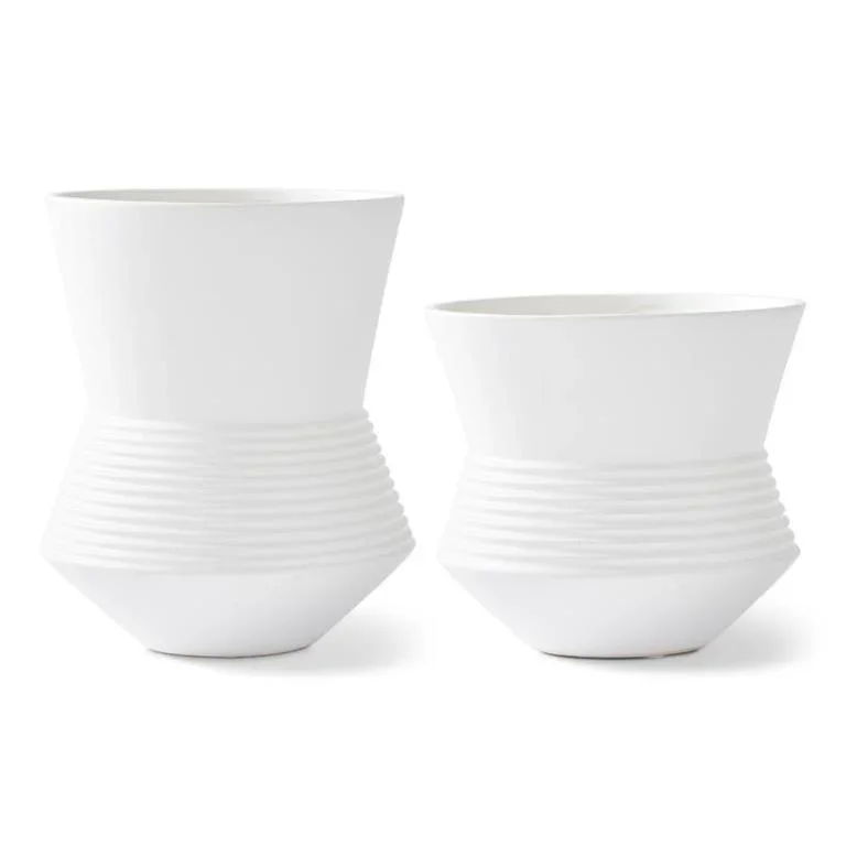 White Ceramic Pots