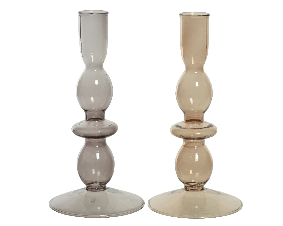  Glass Candleholders