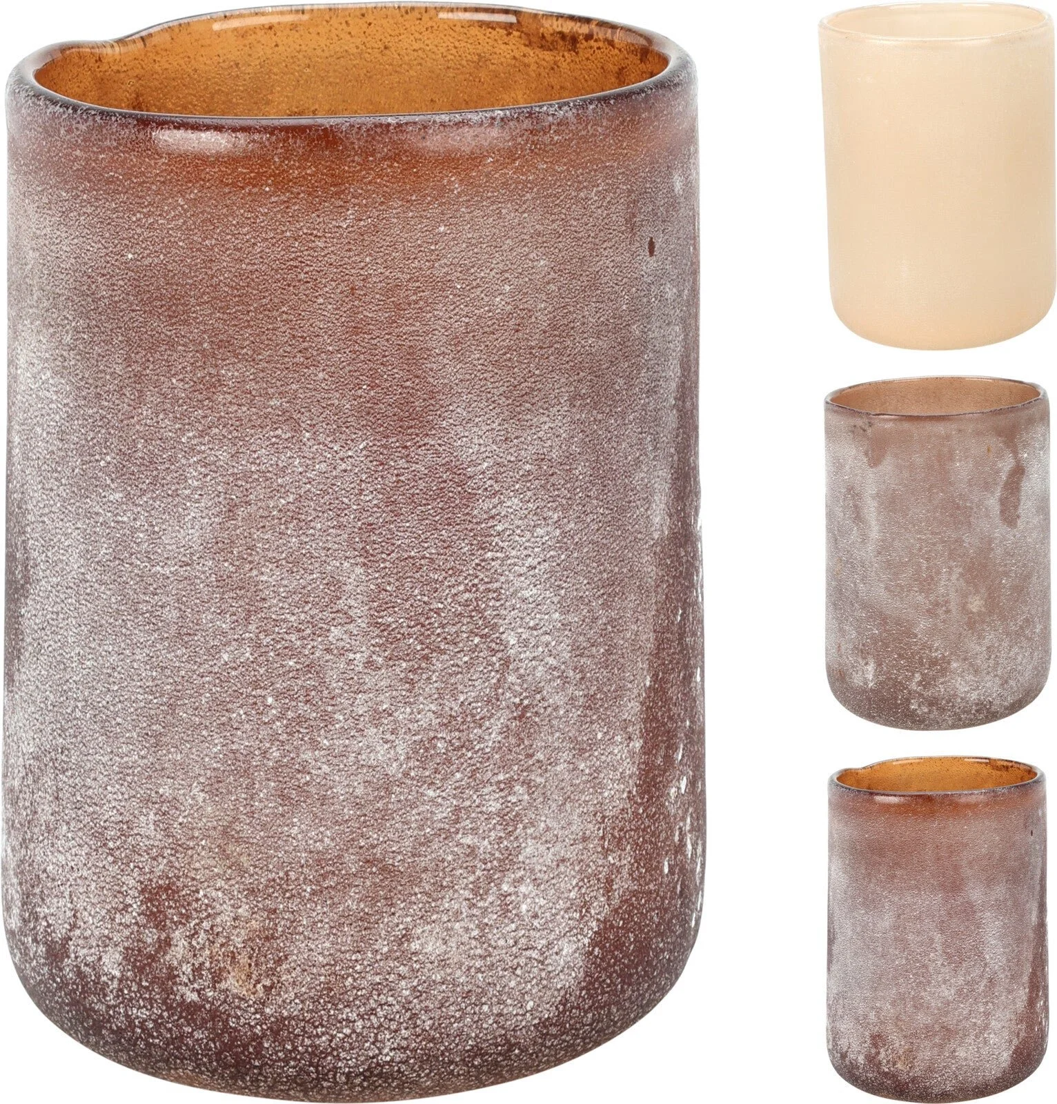 Frosted Candle Holder