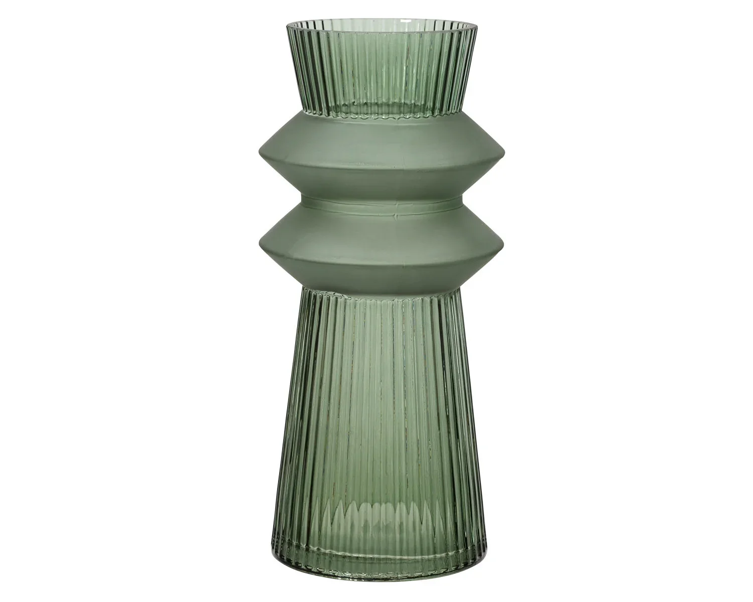Green Glass Vase