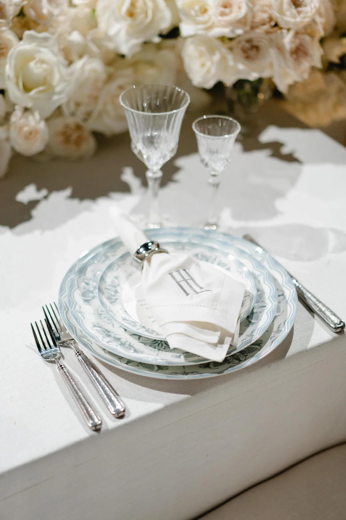 Event Planner Los Angeles Creating a Tableware Design with Custom Place Settings and Elevated Details