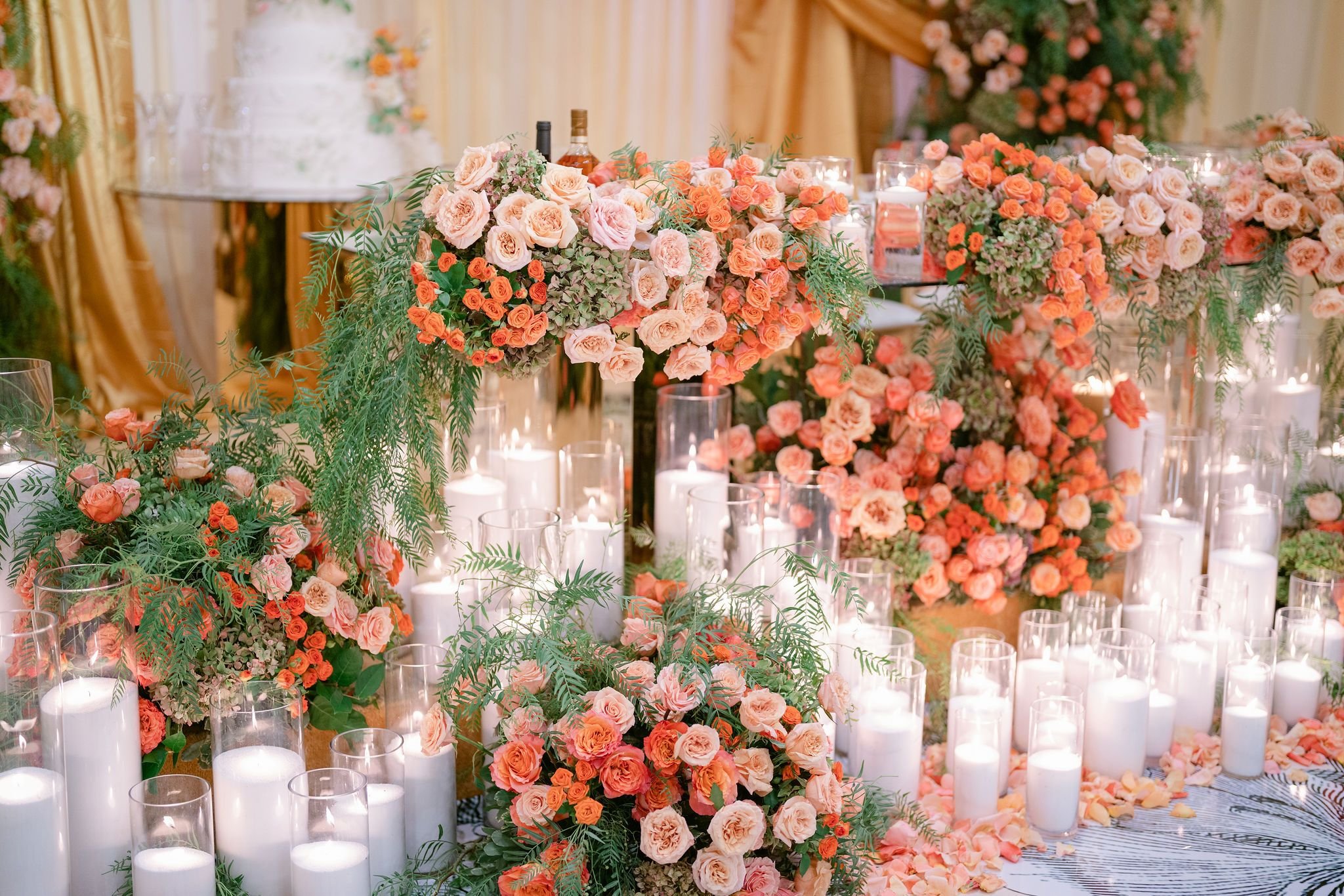Wedding Planner in Los Angeles Creating an Enchanted Garden Wedding with Peach and Orange Florals