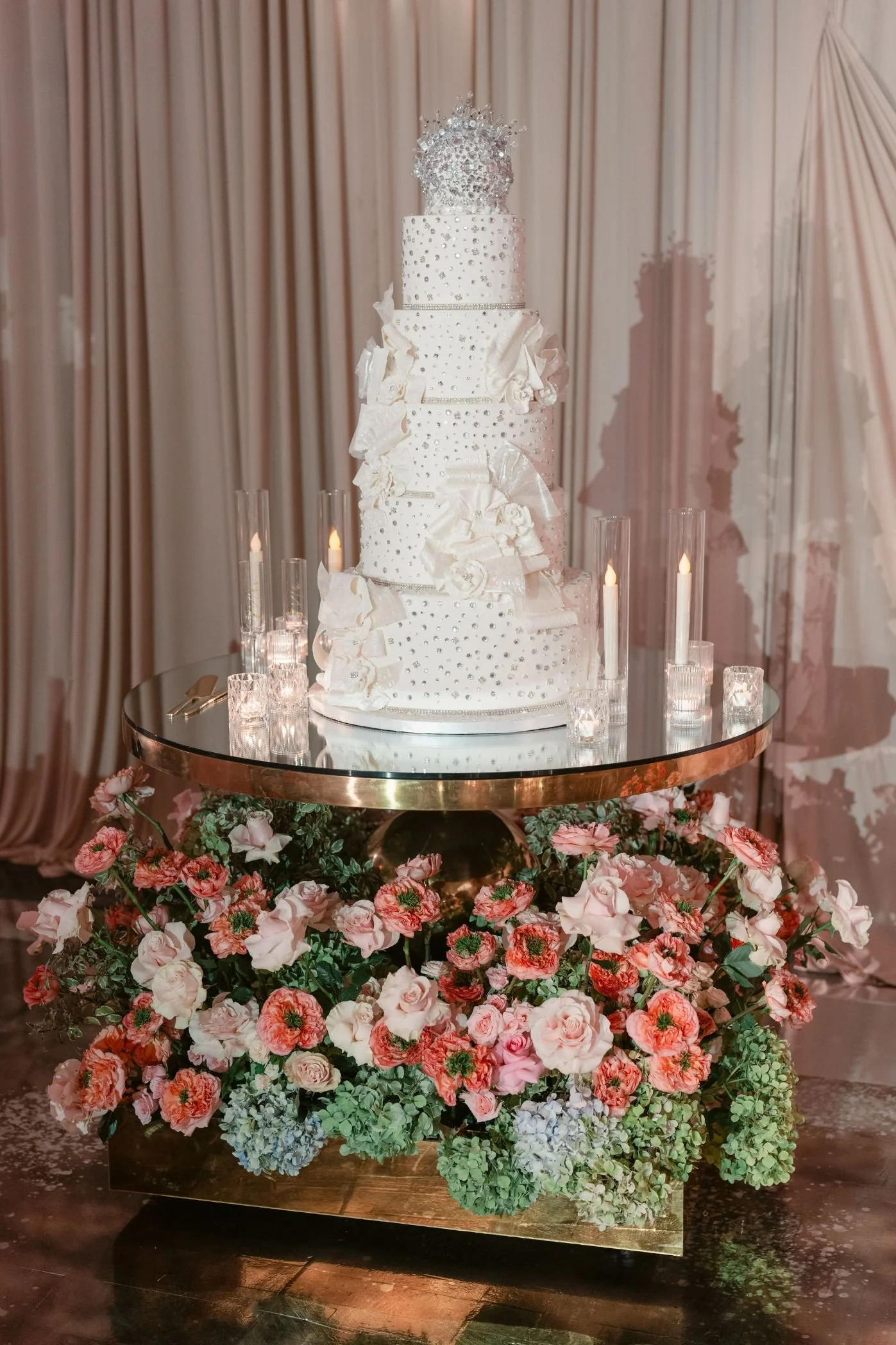 Luxury Wedding Planner Designing a Vibrant Wedding Reception at the Glendale Hilton