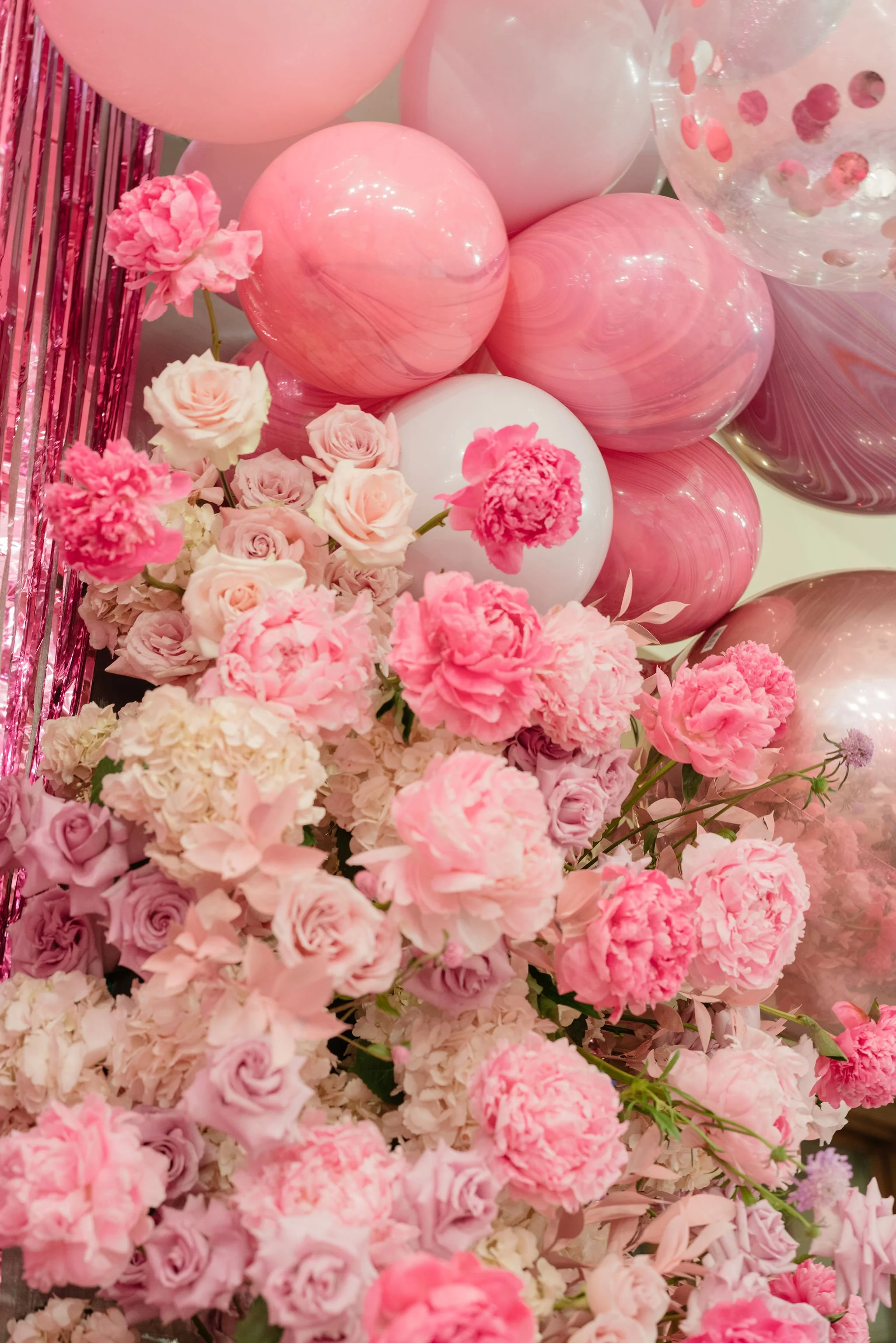 Party Planner and Event Designer - Sweet 16 Birthday Party Planner and Designer Large Floral and Balloon Installation