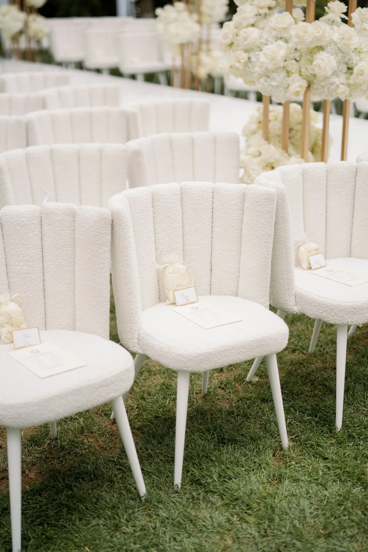 Wedding Planner Styling a Sophisticated Persian Wedding with All-White Floral and Decor Details
