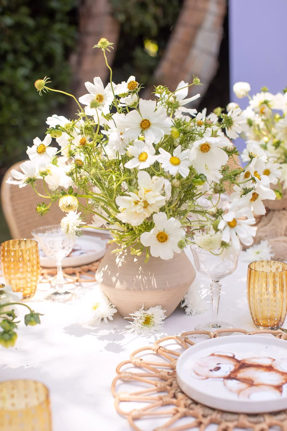 Elegant teddy bear baby shower at Ysabel in West Hollywood featuring spring florals and a custom floral teddy bear