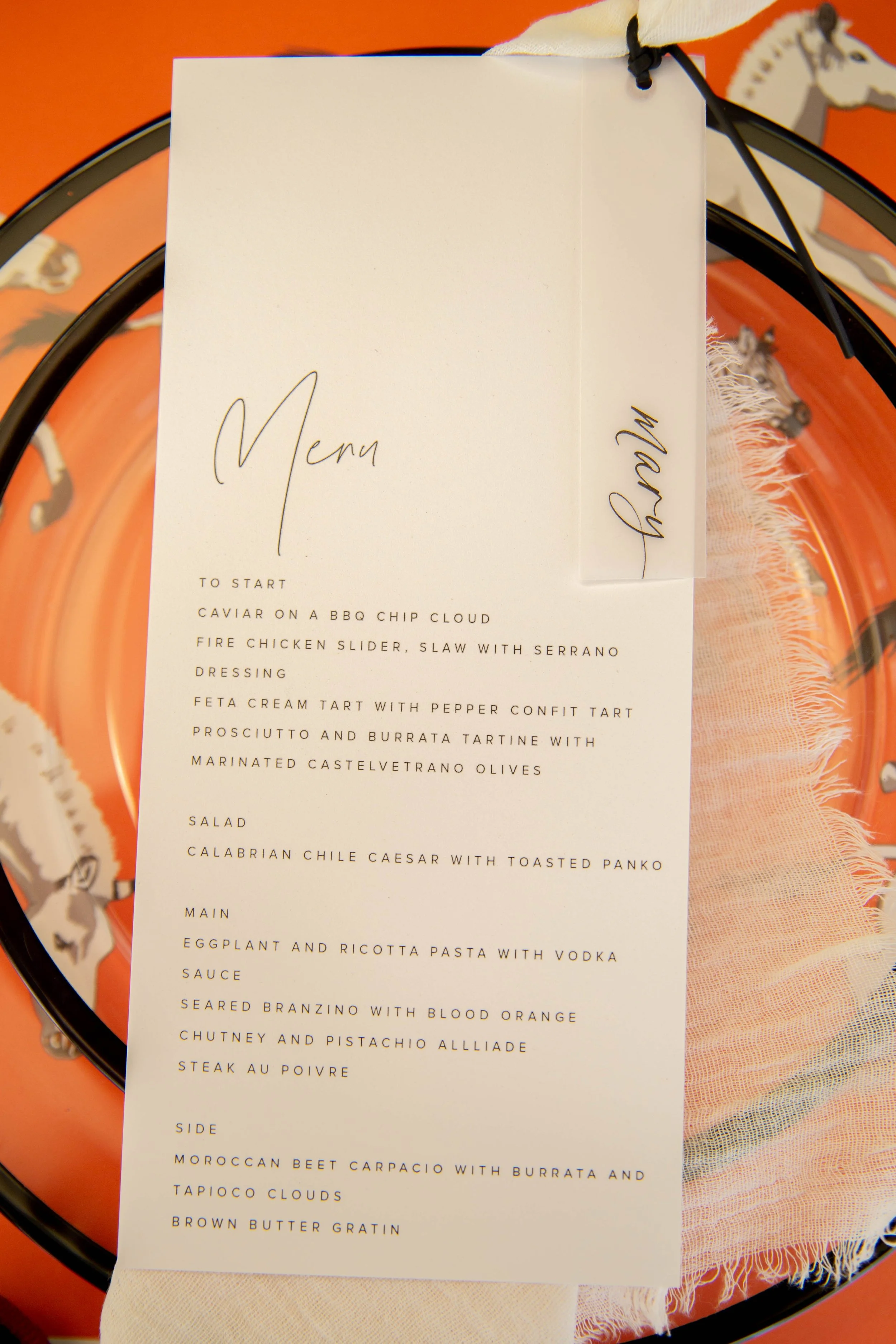 Party Planner and Event Producer - Safari Themed Baby Shower Custom Menu Creation