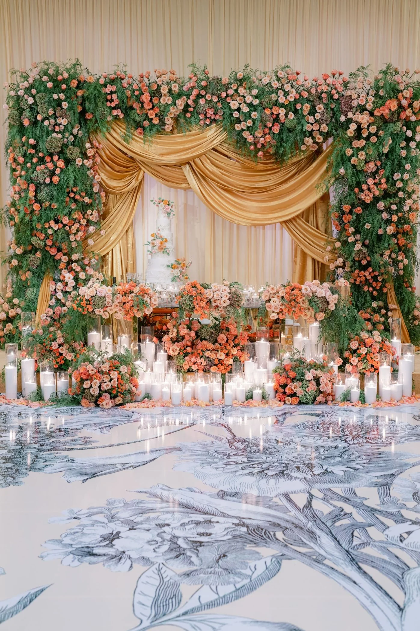 Event Design in Los Angeles Styling a Table with Orange and Peach Floral Accents