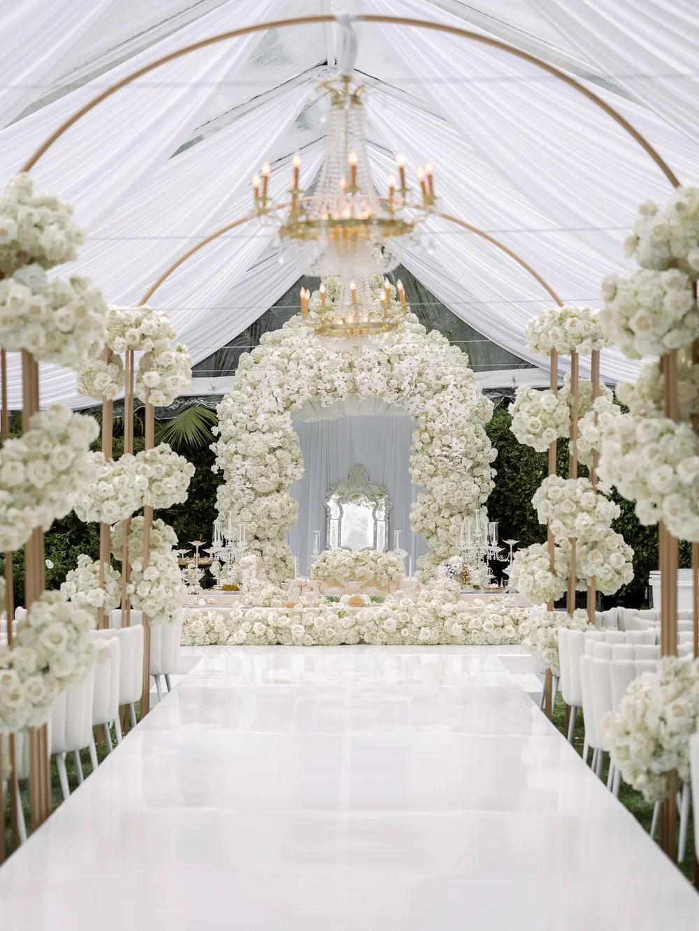  Vartan & Mehrnoosh  Beverly Hills White Wedding 