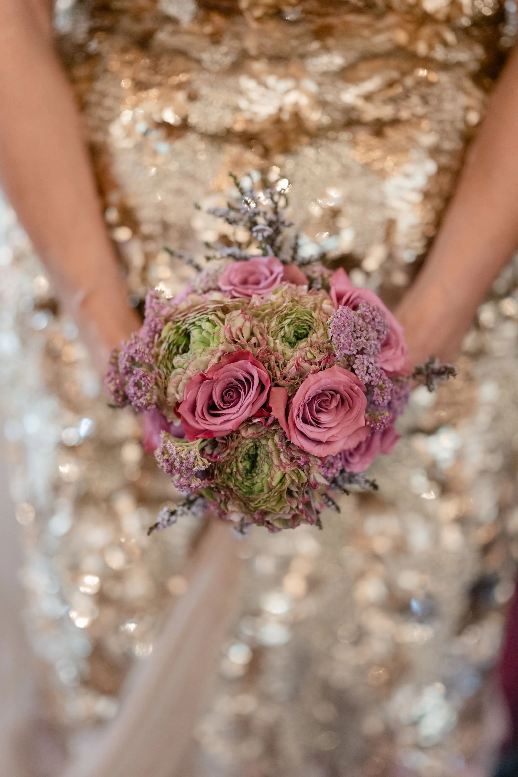 Mother of the Bride Bouquet Styled by a Wedding Planner for an Elegant Glendale Wedding