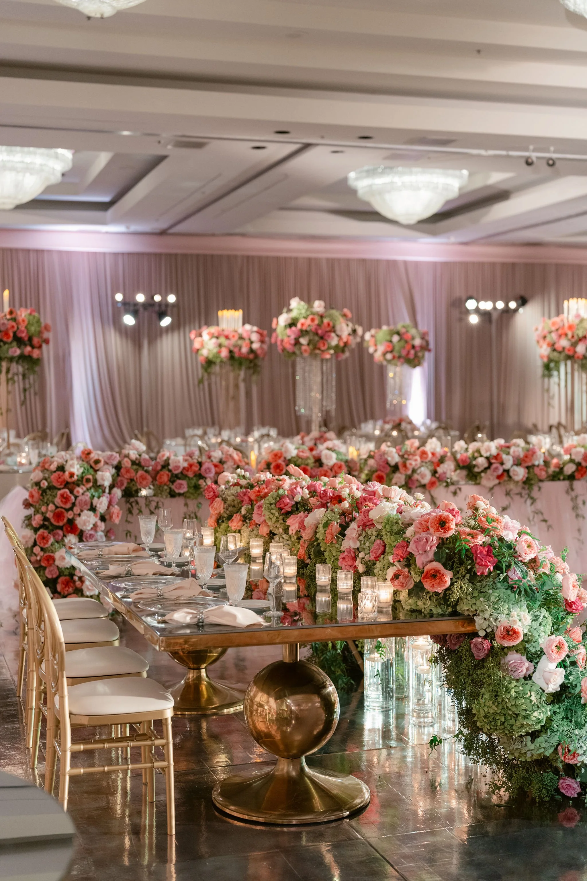 Wedding Planner Designing a Romantic Wedding Reception with Soft Lighting and Decor