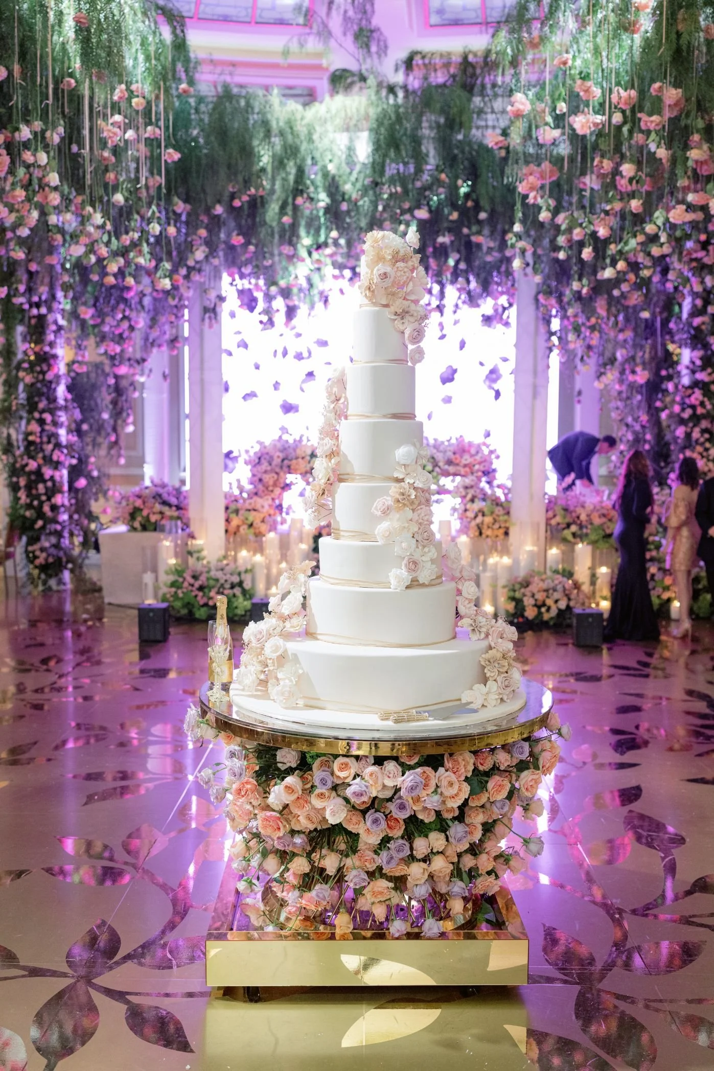 Fairytale Wedding at Taglyan Cultural Complex with Hanging Rose Garden and Thousands of Flowers