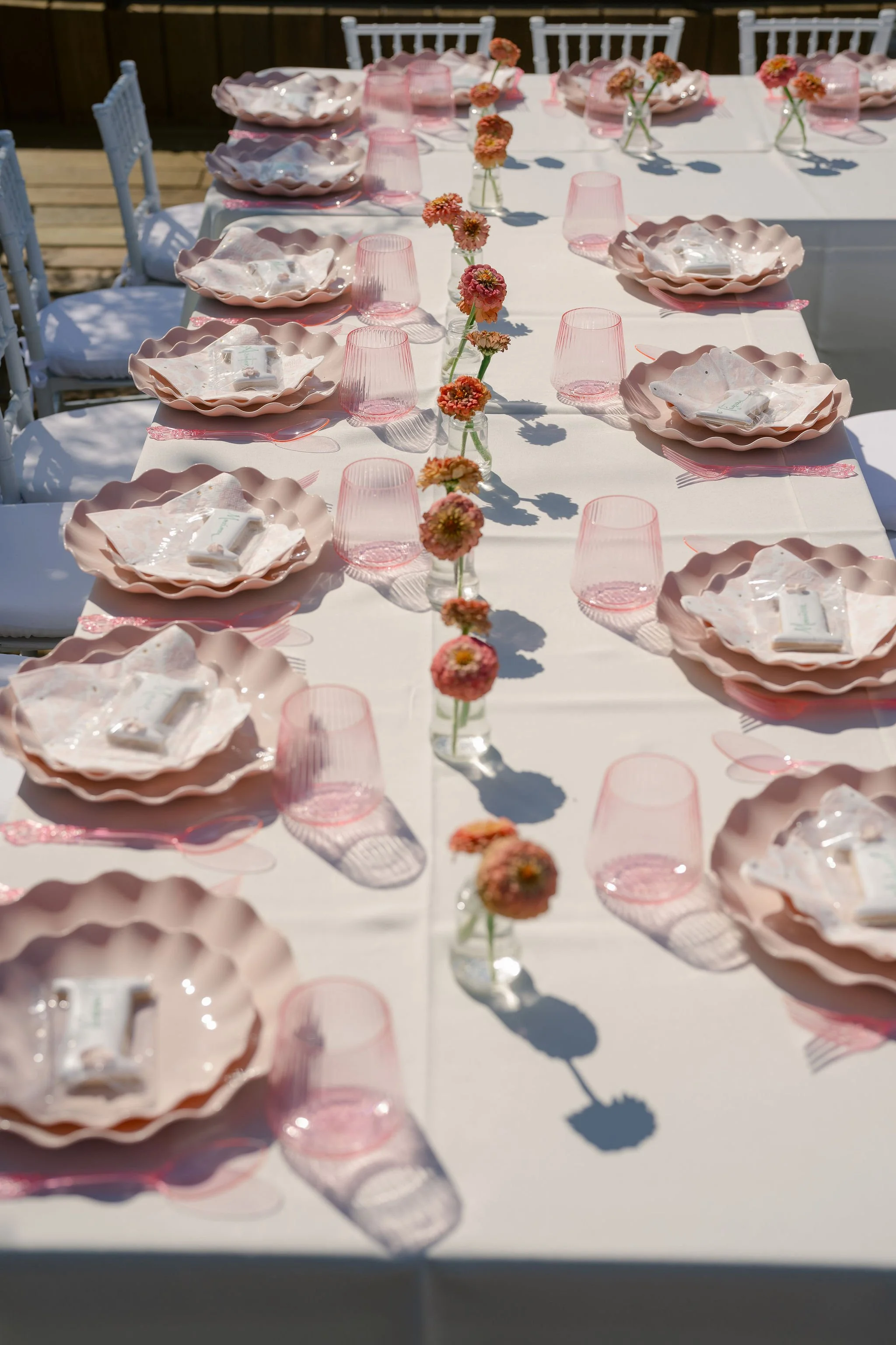 Luxury Event Planner in Los Angeles creating a Bridal Shower Table Design