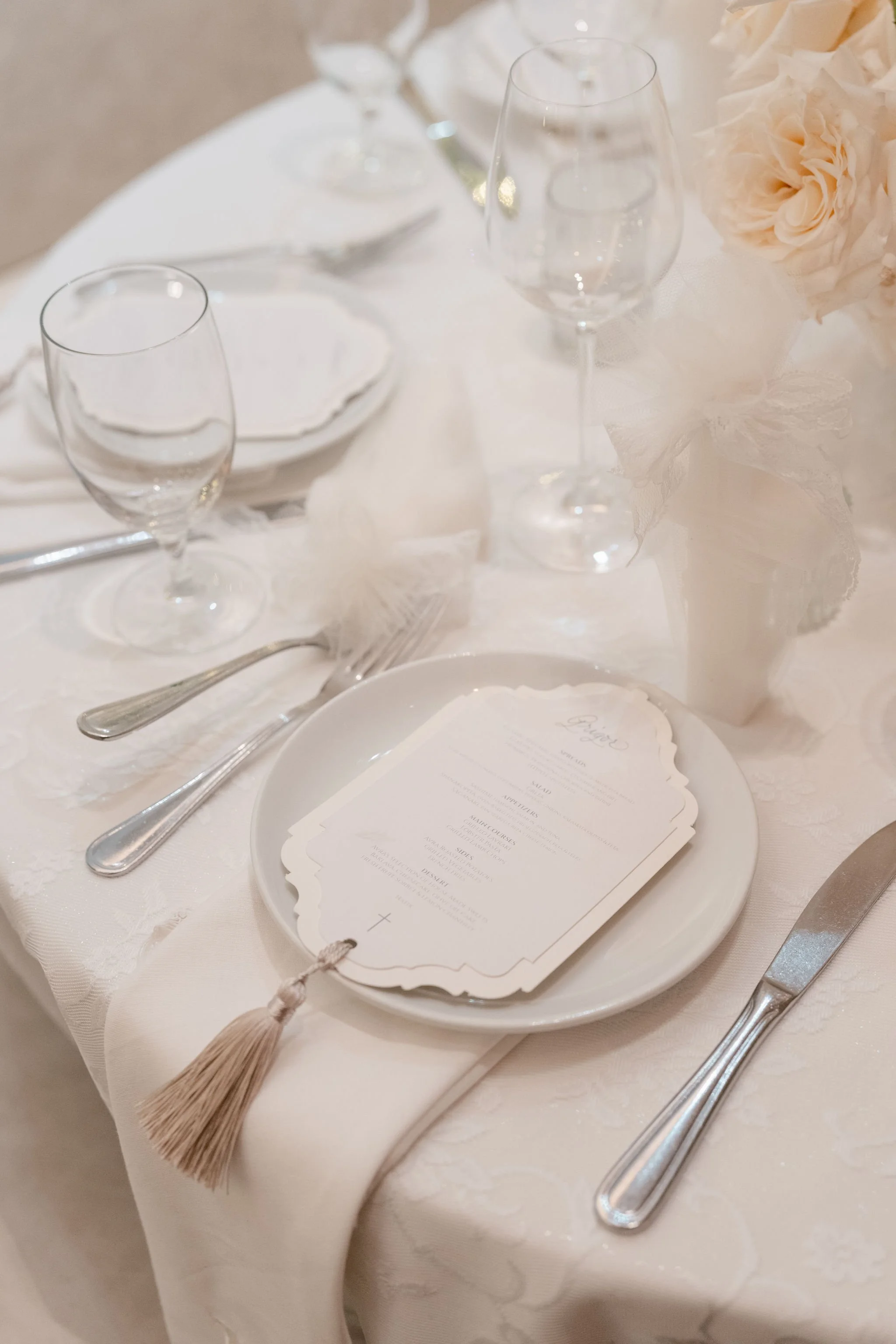 Christening Party Planning in Los Angeles with Elegant Table Decor and Coordinated Details