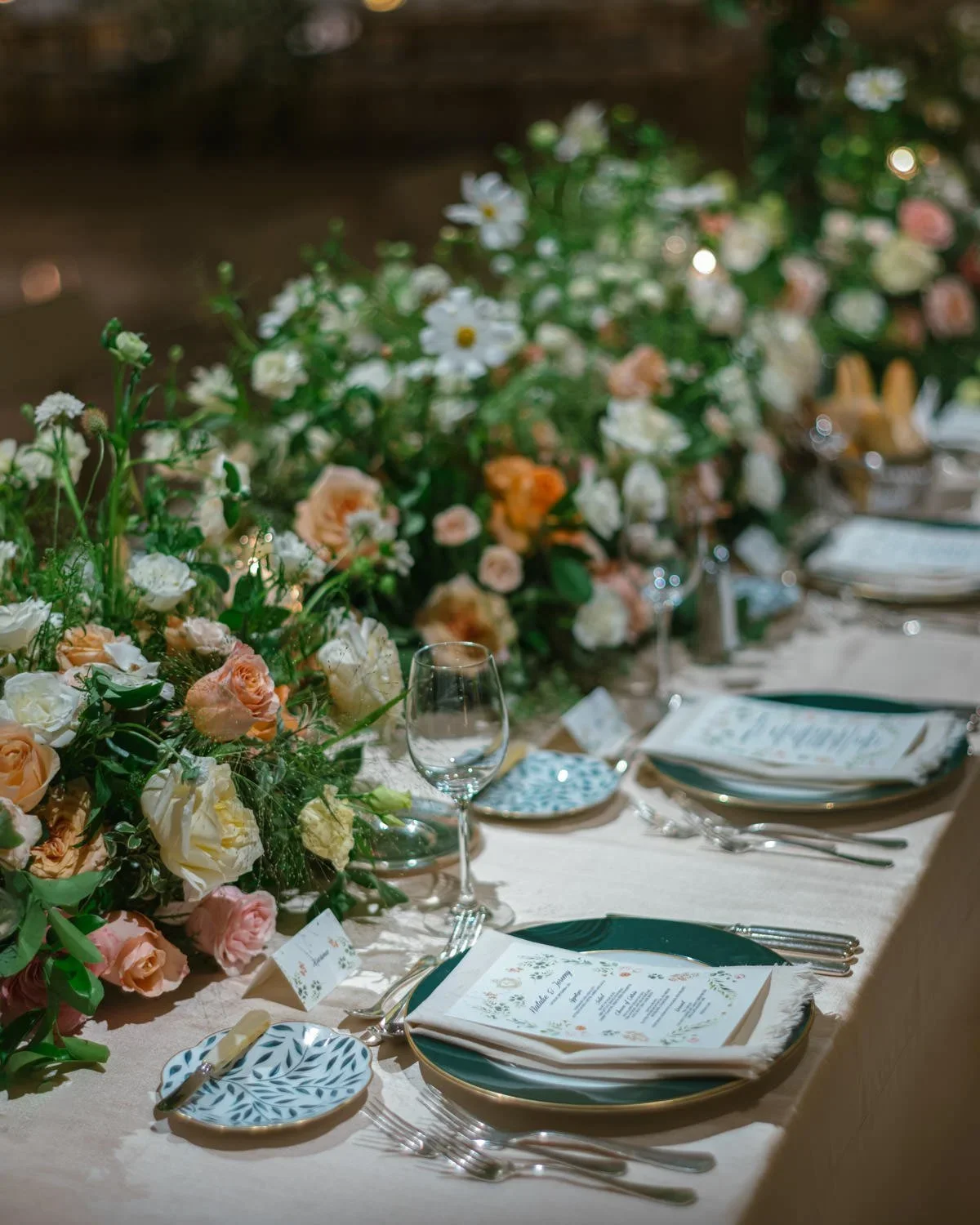Wedding Planner Styling a Refined Table Design with Natural Elements at the Beverly Hills Hotel