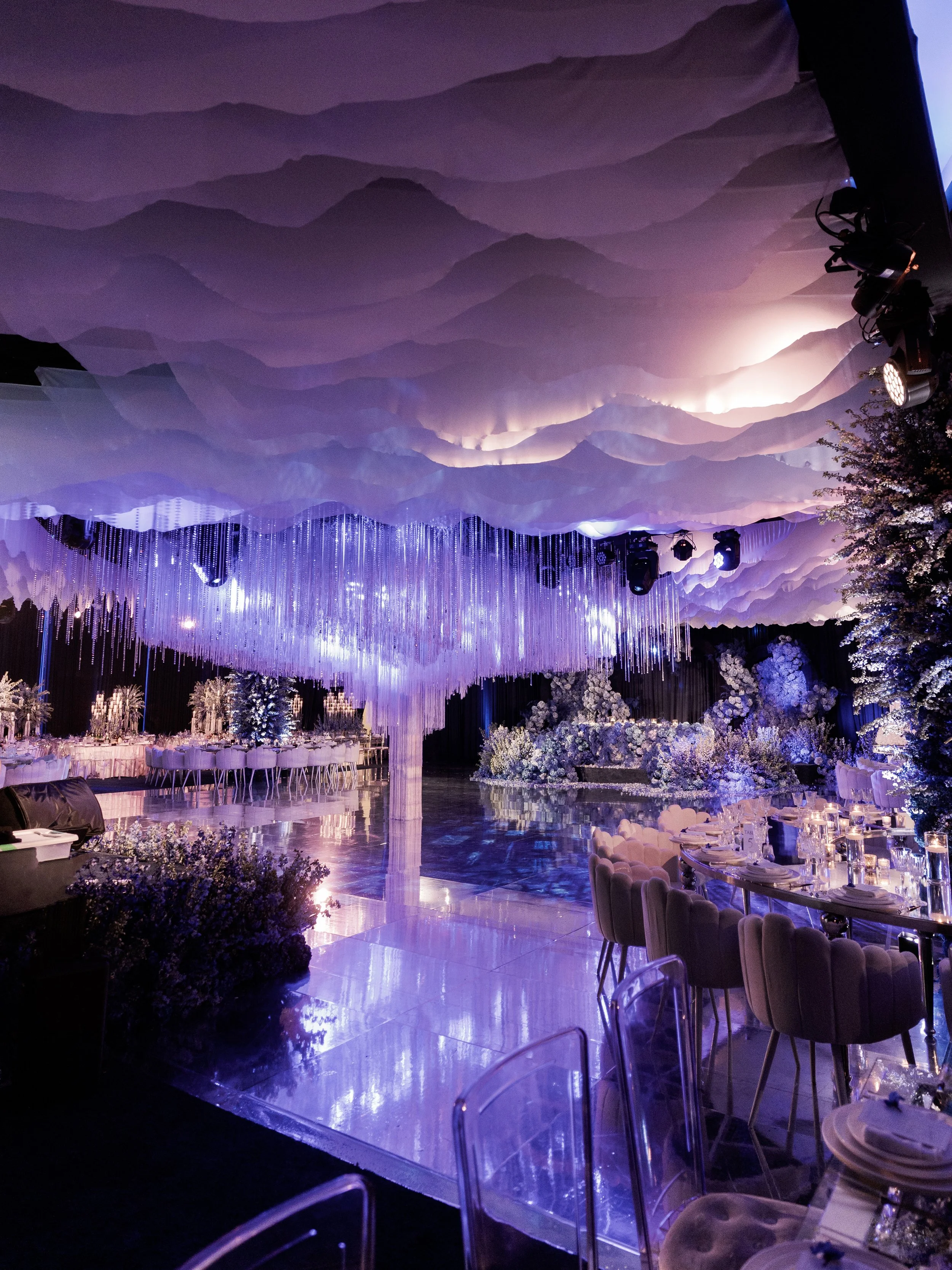 Purple Wedding Colors - Purple Lighting and Design 