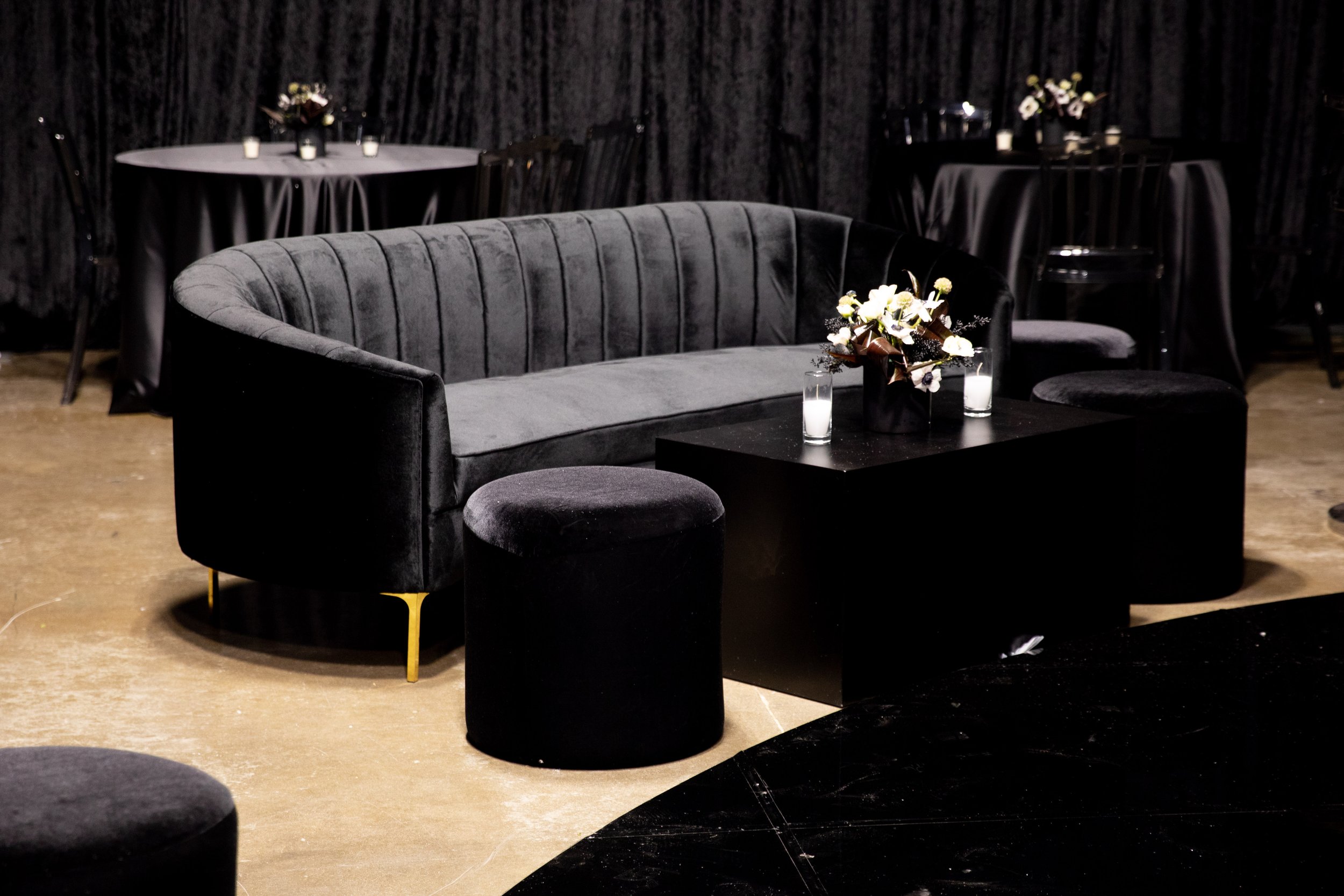 Luxury Event Planning in Los Angeles with Lounge Seating and Elevated Birthday Party Setup