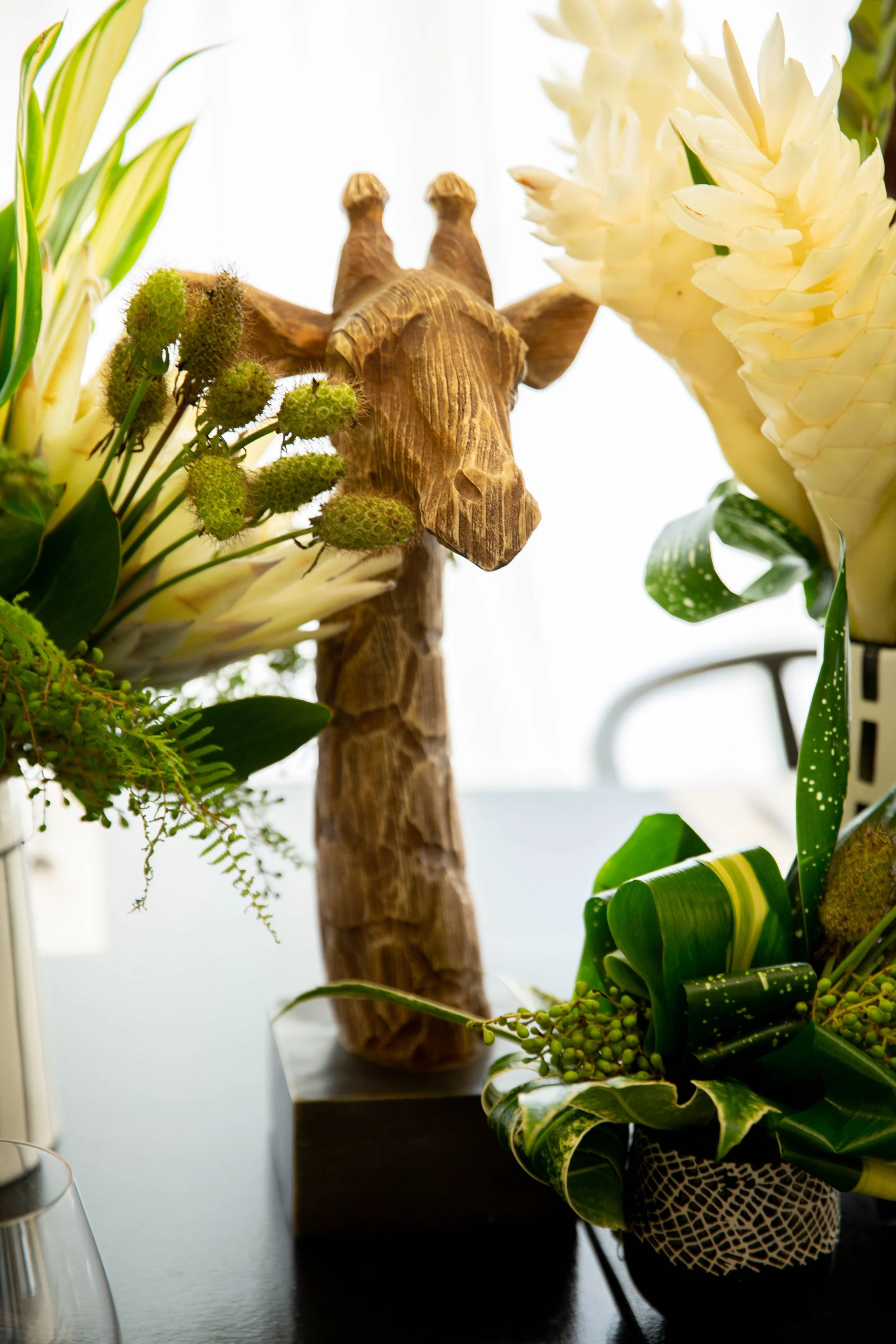 Party Planner and Event Producer - Safari Themed Baby Shower Decor of Giraffe