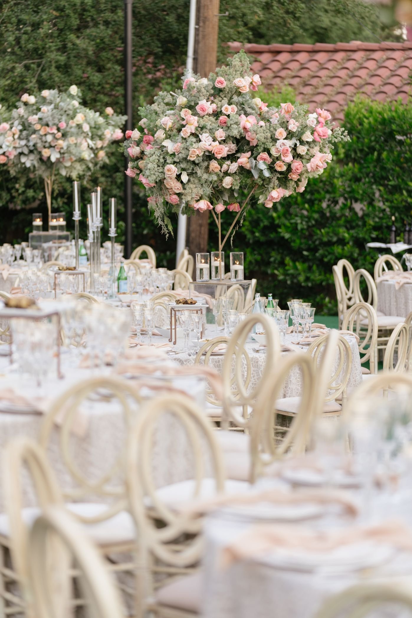 Intimate Backyard Wedding in LA with Soft Florals and Open-Air Celebration Design