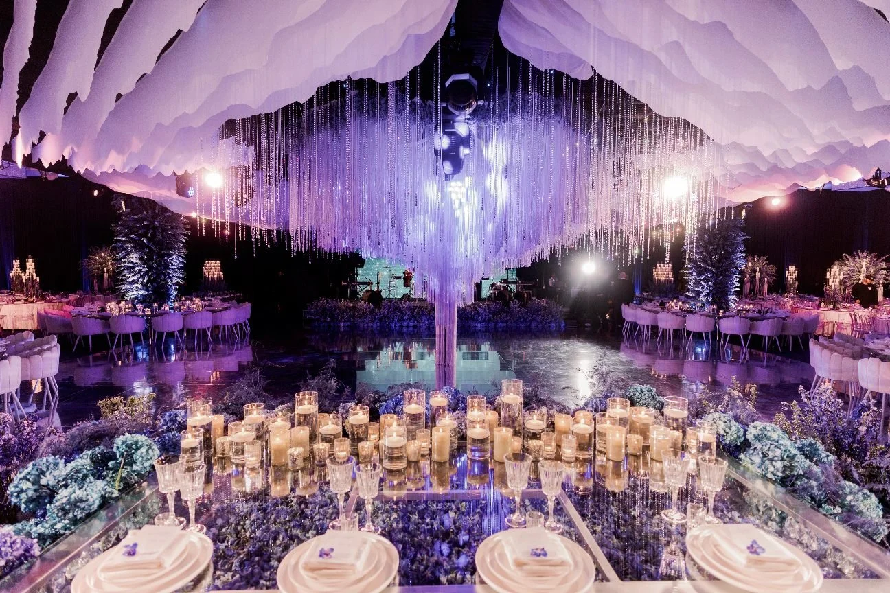 Purple Wedding Theme - Full Wedding Reception Design Dramatic